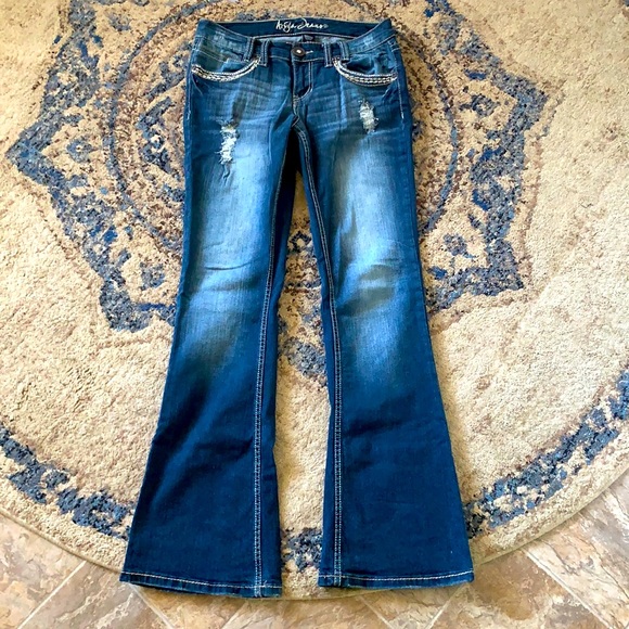 Ariya Flare Jeans- size 7/8 - Picture 1 of 4